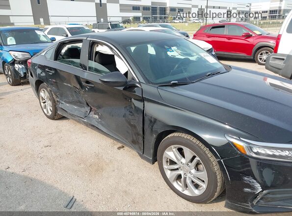 1HGCV1F11JA207210 2018 HONDA ACCORD Black Front view