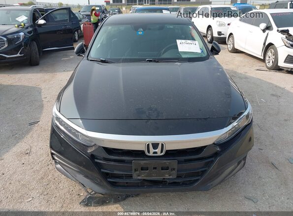 1HGCV1F11JA207210 2018 HONDA ACCORD Black Instrument cluster view