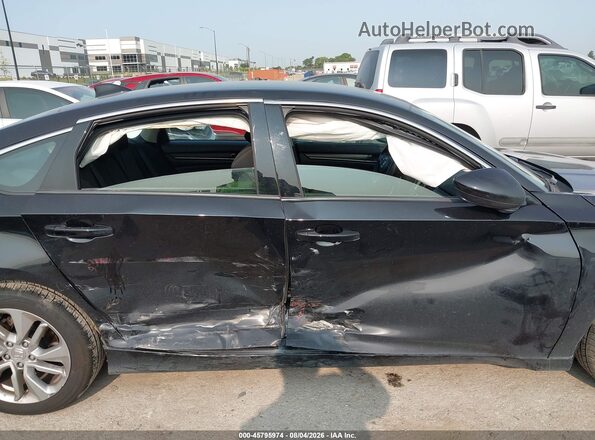 1HGCV1F11JA207210 2018 HONDA ACCORD Black Rear interior view