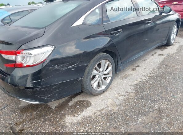 1HGCV1F11JA247772 2018 HONDA ACCORD Черный Вид спереди