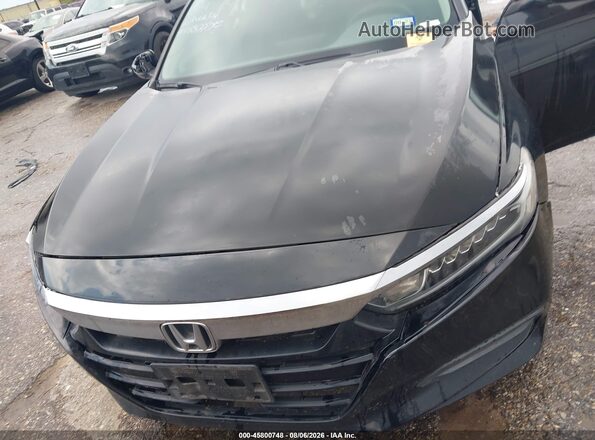 1HGCV1F11JA247772 2018 HONDA ACCORD Черный Вид сзади