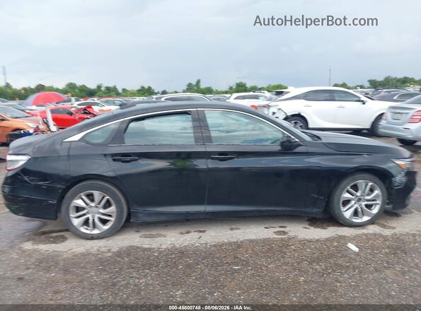 1HGCV1F11JA247772 2018 HONDA ACCORD Черный Вид задней части салона