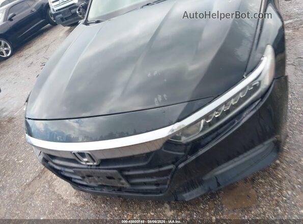 1HGCV1F11JA247772 2018 HONDA ACCORD Черный Вид щитка приборов