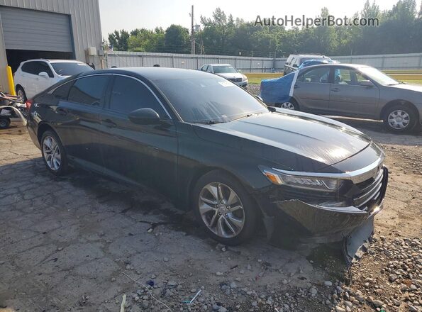 1HGCV1F11KA009681 2019 HONDA ACCORD Black Delantero derecho