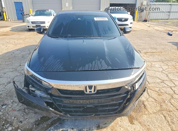1HGCV1F11KA009681 2019 HONDA ACCORD Black Vista frontal