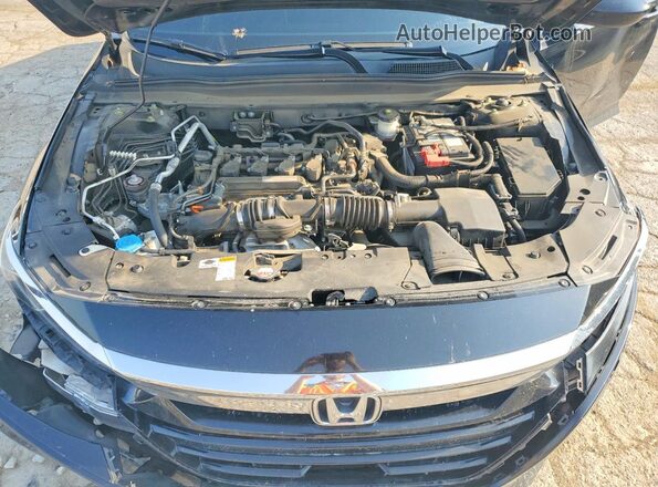 1HGCV1F11KA009681 2019 HONDA ACCORD Black Vista interior trasera