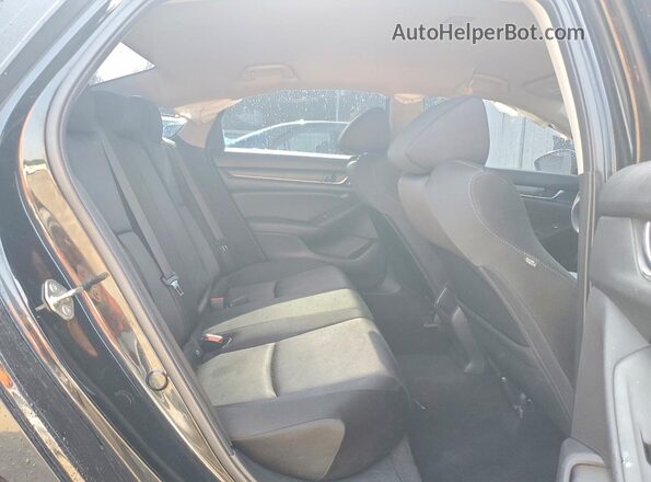1HGCV1F11KA009681 2019 HONDA ACCORD Black Vista de los asientos traseros