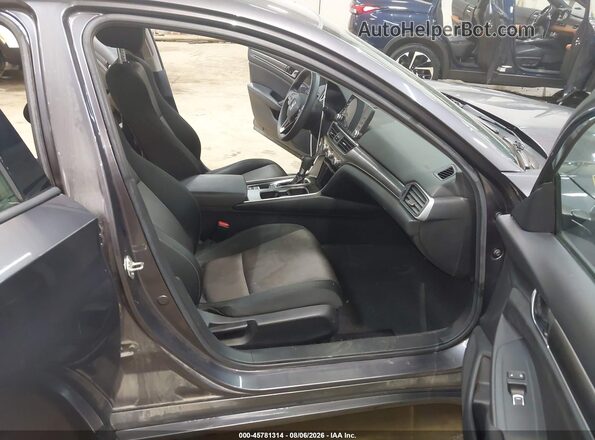 1HGCV1F11KA060033 2019 HONDA ACCORD Gray წინა სალონის ხედი