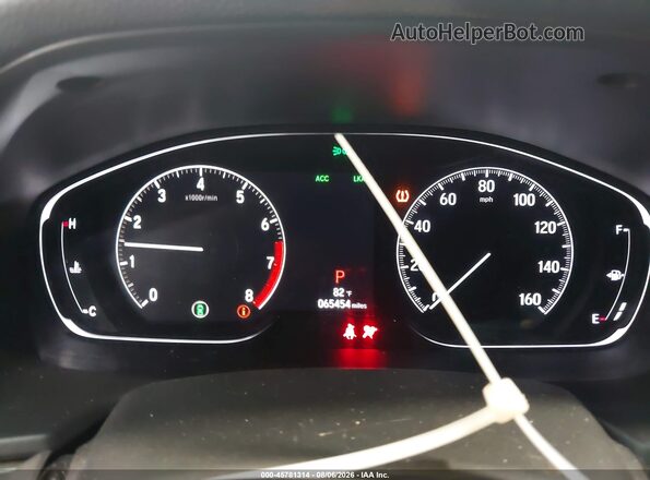 1HGCV1F11KA060033 2019 HONDA ACCORD Gray უკანა სავარძლების ხედი