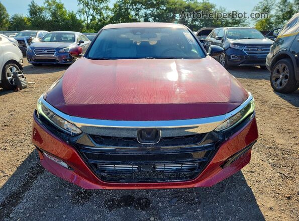 1HGCV1F11KA083277 2019 HONDA ACCORD Red წინა ხედი