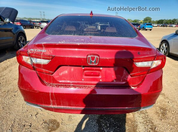 1HGCV1F11KA083277 2019 HONDA ACCORD Red უკანა ხედი