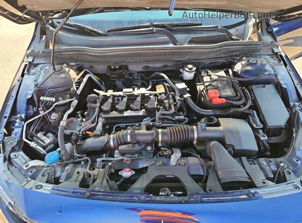1HGCV1F11LA017443 2020 HONDA ACCORD Blue Սալոնի հետևի տեսք