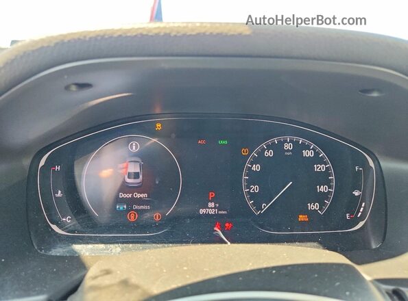 1HGCV1F11LA082440 2020 HONDA ACCORD White Вид щитка приладів