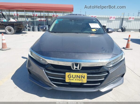 1HGCV1F11MA012485 2021 HONDA ACCORD Gray Widok zestawu wskaźników