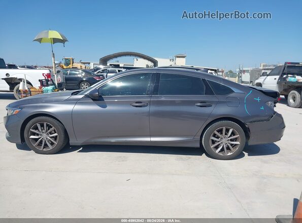 1HGCV1F11MA012485 2021 HONDA ACCORD Gray Widok wnętrza 360 stopni