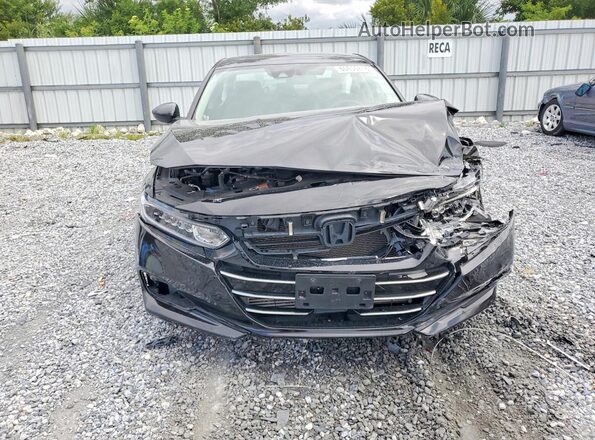1HGCV1F11MA013149 2021 HONDA ACCORD Черный Вид спереди