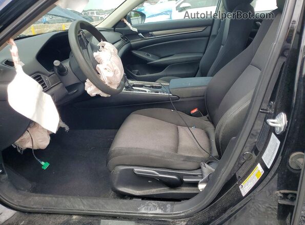 1HGCV1F11MA013149 2021 HONDA ACCORD Черный Вид салона спереди
