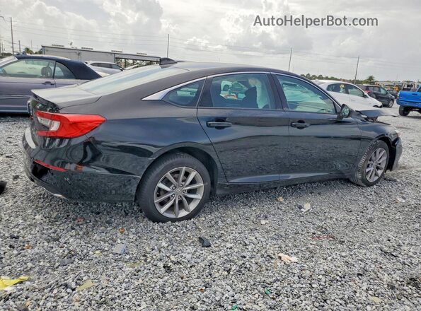 1HGCV1F11MA013149 2021 HONDA ACCORD Черный Задняя правая четверть