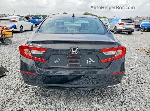 1HGCV1F11MA013149 2021 HONDA ACCORD Черный Вид сзади