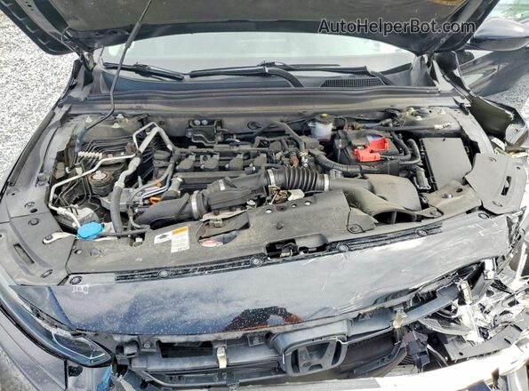 1HGCV1F11MA013149 2021 HONDA ACCORD Черный Вид задней части салона