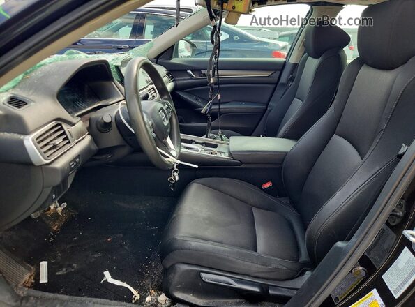 1HGCV1F11NA022838 2022 HONDA ACCORD Black Front interior view