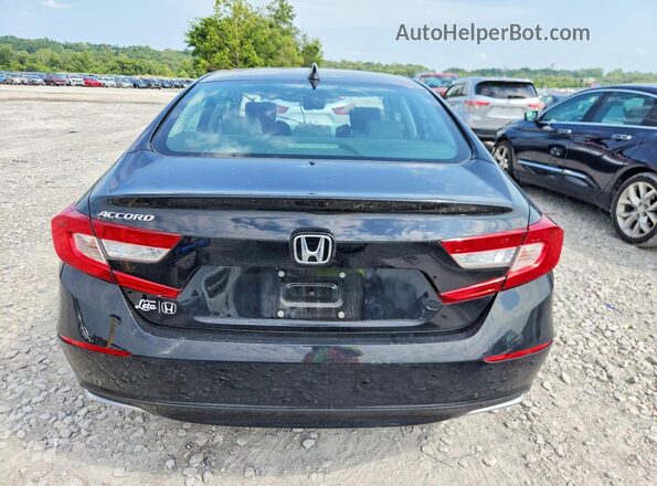 1HGCV1F11NA022838 2022 HONDA ACCORD Black Rear view