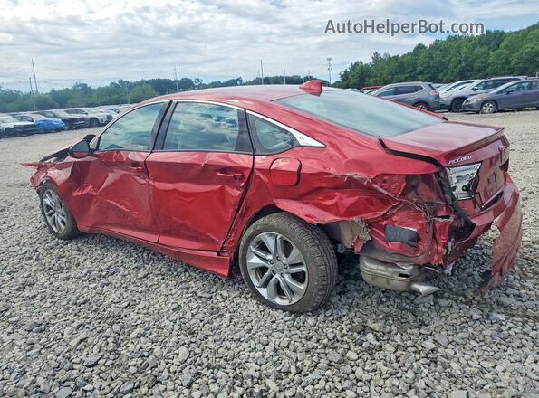 1HGCV1F12JA103731 2018 HONDA ACCORD Красный Задняя левая четверть