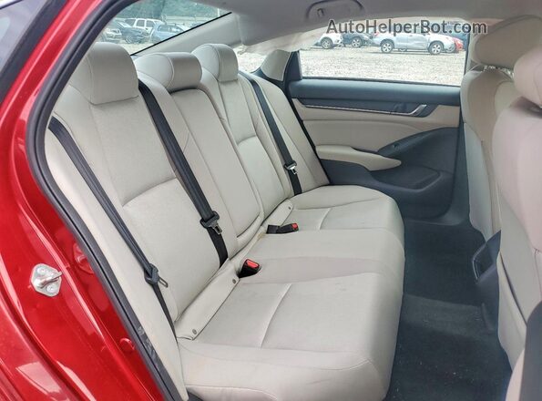 1HGCV1F12JA103731 2018 HONDA ACCORD Красный Вид задних сидений