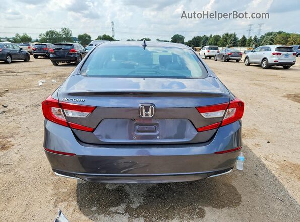 1HGCV1F12JA117788 2018 HONDA ACCORD Gray Սալոնի դիմացի տեսք