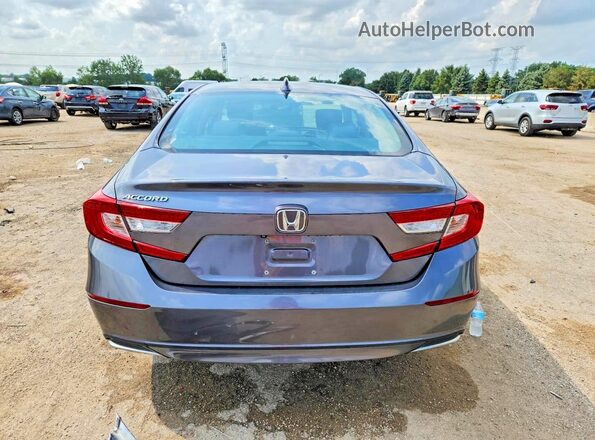 1HGCV1F12JA117788 2018 HONDA ACCORD Gray Հետևի տեսք