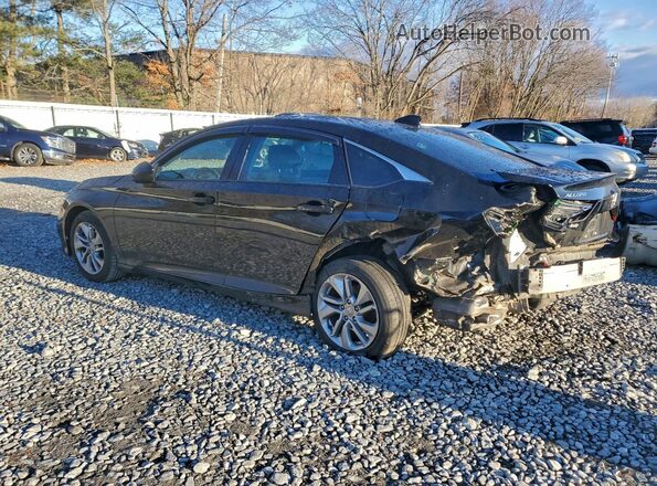 1HGCV1F12JA263382 2018 HONDA ACCORD Black უკანა მარცხენა