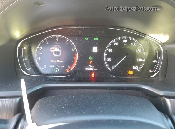 1HGCV1F12JA263382 2018 HONDA ACCORD Black ხელსაწყოთა პანელის ხედი