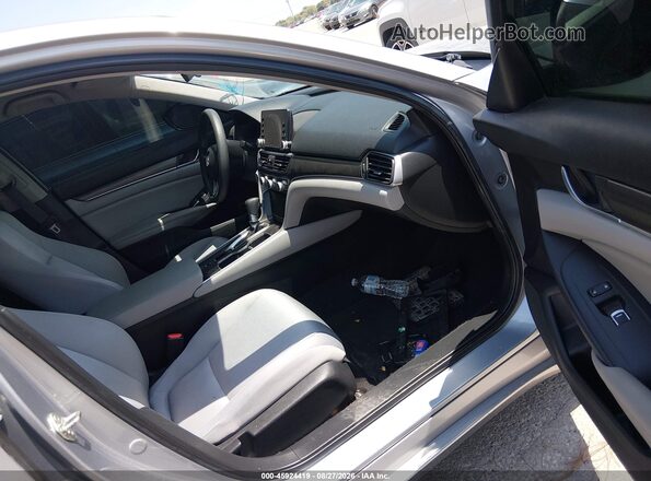 1HGCV1F12KA056833 2019 HONDA ACCORD Gray Widok wnętrza z przodu