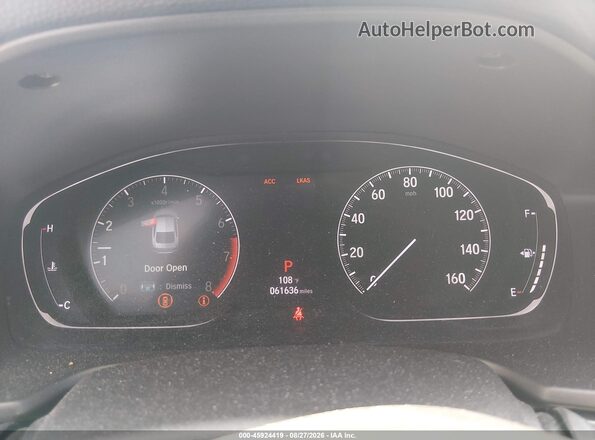 1HGCV1F12KA056833 2019 HONDA ACCORD Gray Widok tylnych siedzeń
