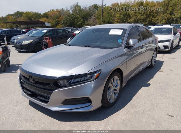1HGCV1F12KA056833 2019 HONDA ACCORD Gray Przód lewy