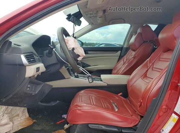 1HGCV1F12KA093767 2019 HONDA ACCORD Red Սալոնի դիմացի տեսք