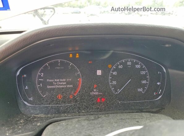 1HGCV1F12KA093767 2019 HONDA ACCORD Red Սարքավորումների վահանակի տեսք