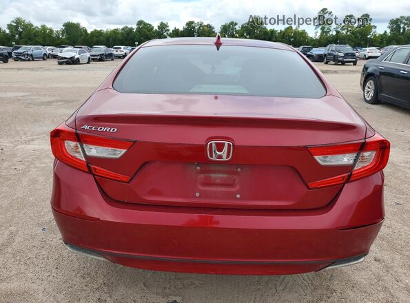 1HGCV1F12KA093767 2019 HONDA ACCORD Red Հետևի տեսք