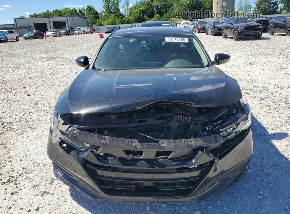 1HGCV1F12KA102256 2019 HONDA ACCORD Black Դիմացի տեսք