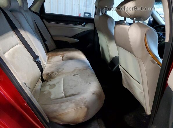 1HGCV1F12KA136150 2019 HONDA ACCORD Burgundy Widok wnętrza z tyłu