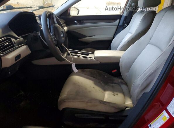 1HGCV1F12KA136150 2019 HONDA ACCORD Burgundy Widok deski rozdzielczej