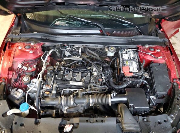 1HGCV1F12KA136150 2019 HONDA ACCORD Burgundy Widok komory silnika