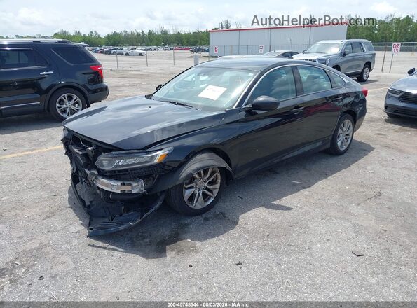 1HGCV1F12KA175434 2019 HONDA ACCORD Black Przód lewy