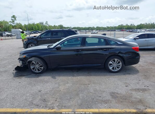 1HGCV1F12KA175434 2019 HONDA ACCORD Black Widok wnętrza 360 stopni
