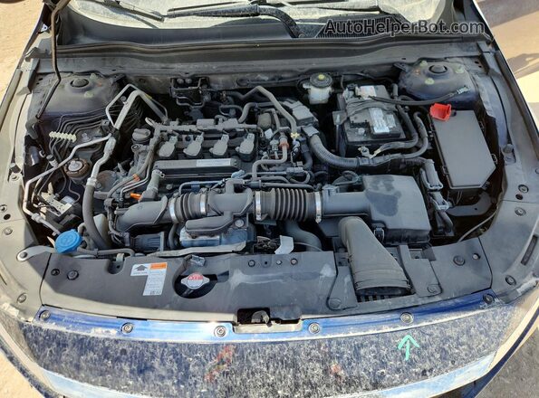 1HGCV1F12LA106874 2020 HONDA ACCORD Blue Вид задньої частини салону