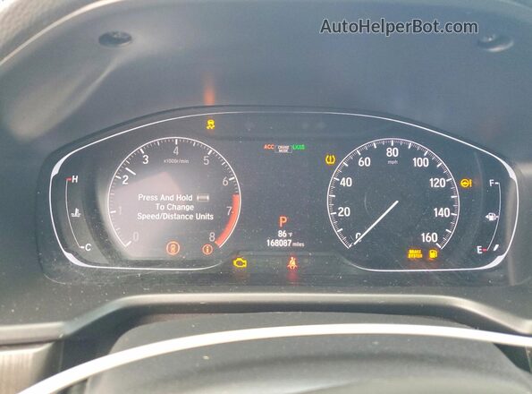 1HGCV1F12LA151894 2020 HONDA ACCORD White Вид щитка приладів