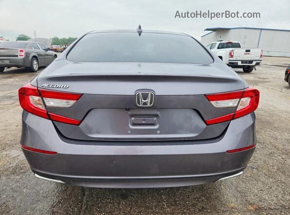 1HGCV1F12MA008882 2021 HONDA ACCORD Серый Вид сзади