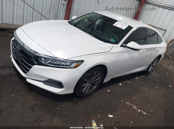 1HGCV1F12MA037623 2021 HONDA ACCORD White Передня ліва чверть