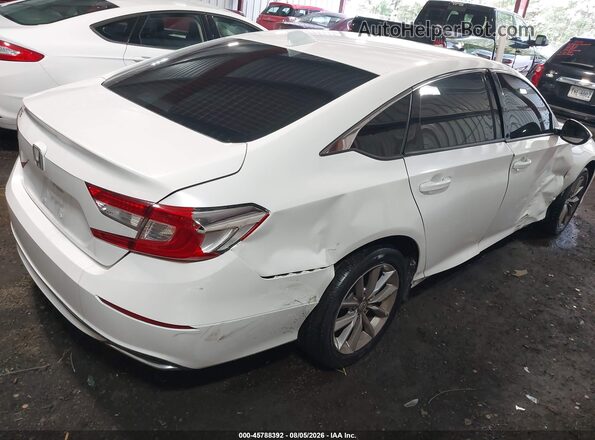 1HGCV1F12MA037623 2021 HONDA ACCORD White Задня права чверть