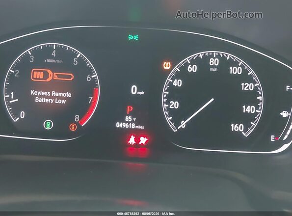 1HGCV1F12MA037623 2021 HONDA ACCORD White Вид задніх сидінь